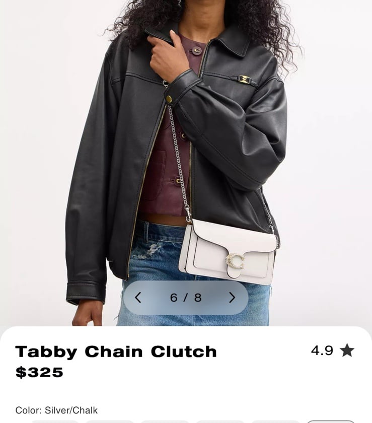 Coach Tabby Chain Clutch