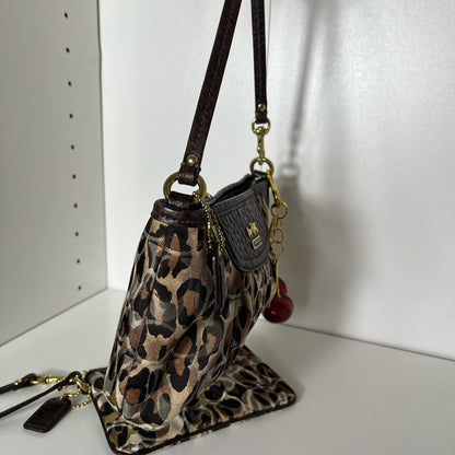 Y2k Coach leopard print mini bag