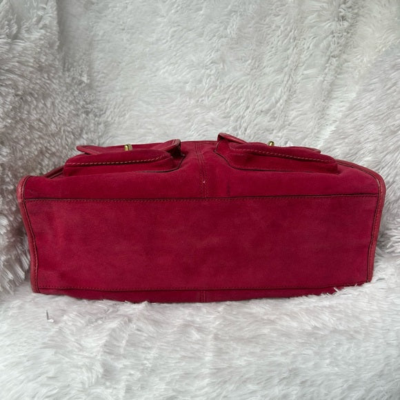 Rare Limited Edition Archive Coach Bleeker Haversack 12797 in Suede Pink!