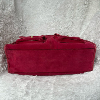 Rare Limited Edition Archive Coach Bleeker Haversack 12797 in Suede Pink!