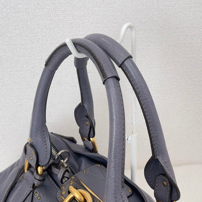 Chloe Paddington Handbag Padlock Leather Rare Color