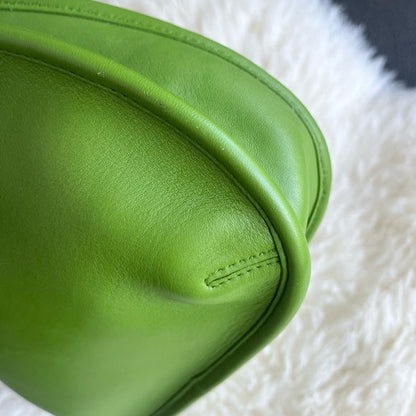 Rare Vintage Coach Ergo Bag Mini Green Leaf 9027 Satchel Hobo Shoulder Bag