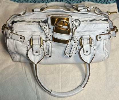 Chloe white tote