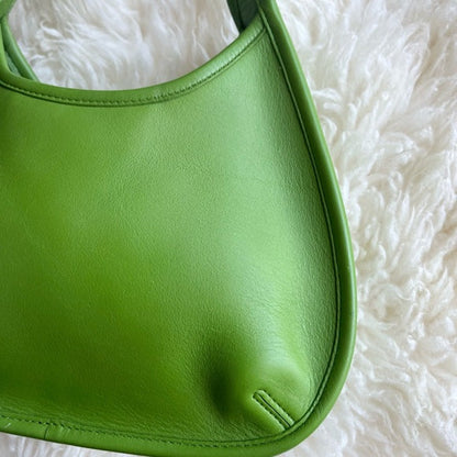 Rare Vintage Coach Ergo Bag Mini Green Leaf 9027 Satchel Hobo Shoulder Bag