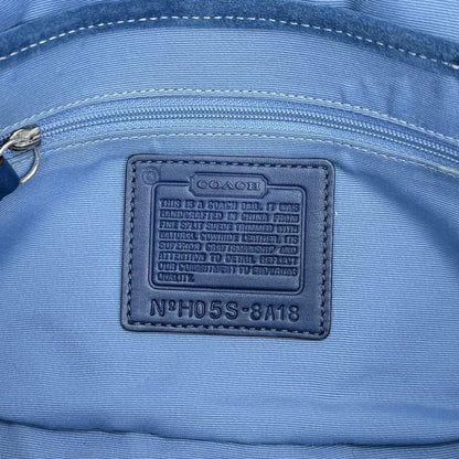 Coach Soho Demi Flap Suede Shoulder Bag blue suede E62