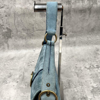 Coach Vintage  Soho Shoulder Bag Suede Leather Jean blue 9253 Used Women