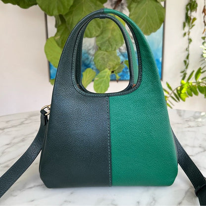 COACH Lana Shoulder Bag 23 In Colorblock Amazon Green Multi CM575 Crossbody